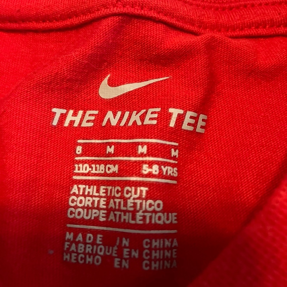 Nike Kids Red Graphic Long Sleeve Tee - Picture 3 of 3